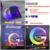 15W Wireless Charger Station Bluetooth Speaker Multifunction RGB Night Light Lamp FM Radio White Noise Desktop Decoration Gift